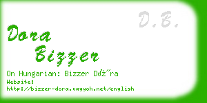 dora bizzer business card